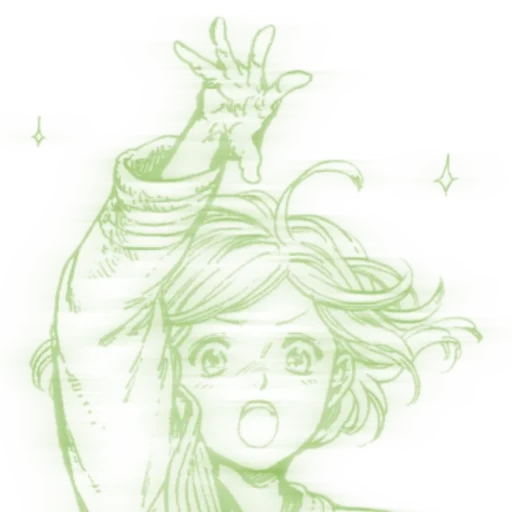 anime icons green - эскиз