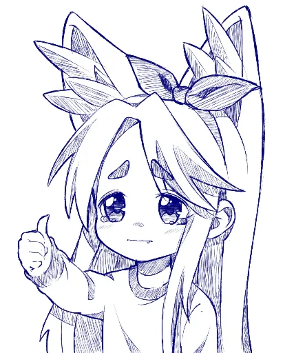 sketch illustration anime