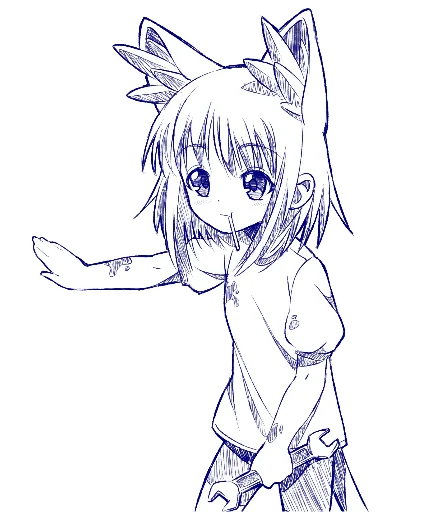 Anime meme cat | Art by @nispart | Pack by @ICHTLAY - эскиз