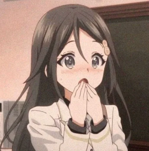 anime cartoon human face