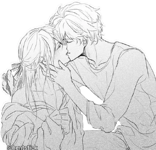 Стикер kiss love @hentstick - 1