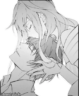 Стикер kiss love @hentstick - 4