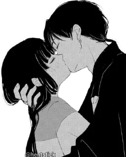 Стикер kiss love @hentstick - 3