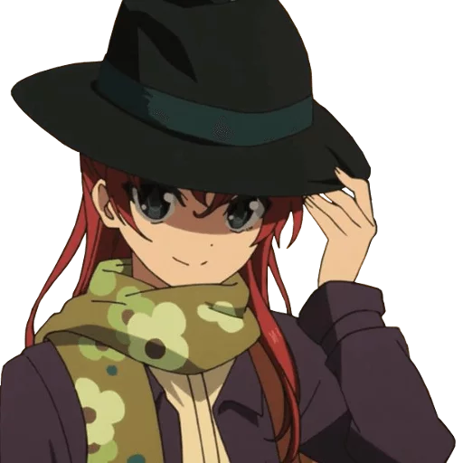 аниме шляпа мультфильм