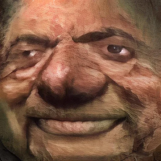 wrinkle painting human face