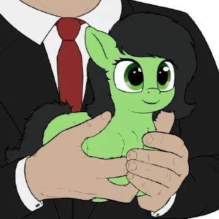 Sticker anon pony by @mlpstickers - 10