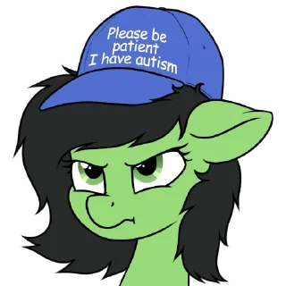 Sticker anon pony by @mlpstickers - 5