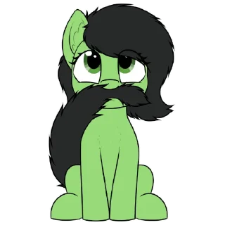 Sticker anon pony by @mlpstickers - 9