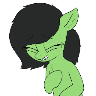 Sticker anon pony by @mlpstickers - 1