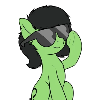 Sticker anon pony by @mlpstickers - 4