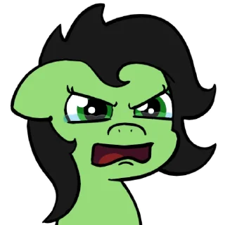 Sticker anon pony by @mlpstickers - 0