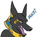 Sticker Anubis by Korrok - 3