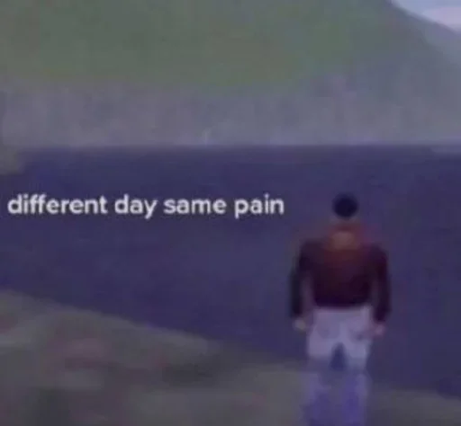 Sticker anotherrdaayanotherpainn - 1