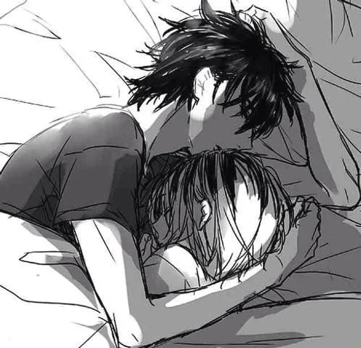 эскиз аниме иллюстрация