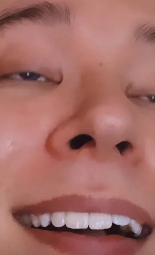 human face person tooth