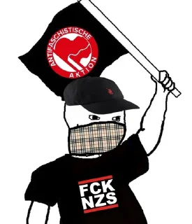 Sticker antifaschistische aktion - 2