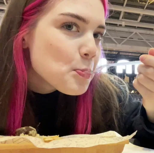 person human face fast food