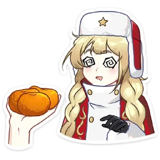 Стикер Новогодний посыльный Аня :: @stickroom - 10