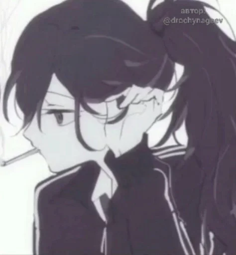 аниме иллюстрация эскиз