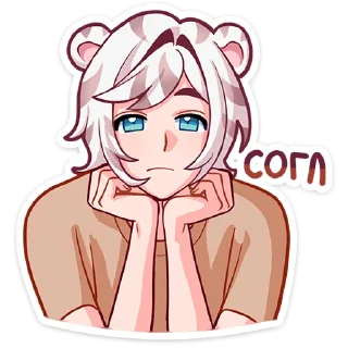 Sticker Аон от @TgSticker - 8