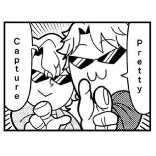 Стикер Кот угарный - 1