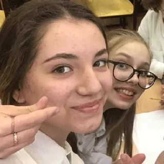 Sticker машулька и дашулька - 4