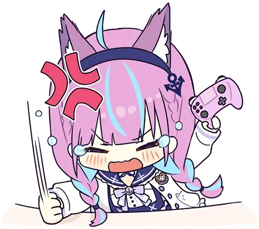 Стикер Аква-тян @tg_sticks - 9