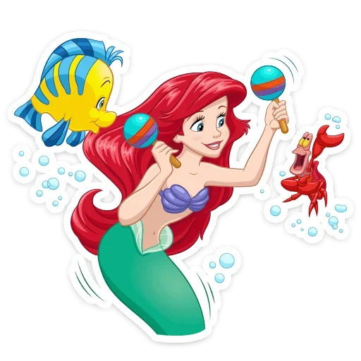 Стикер ariel_disney - 1