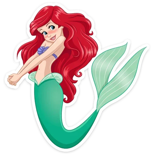 Стикер ariel_disney - 1