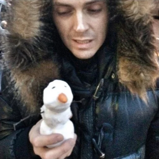 person human face fur clothing