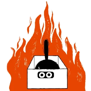 Sticker Служба спасения от выгорания - 7