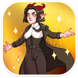 Sticker Асмодея и Деймония • @TgSticker - 11