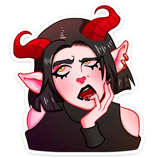 Стикер Асмодея :: @stickroom - 6