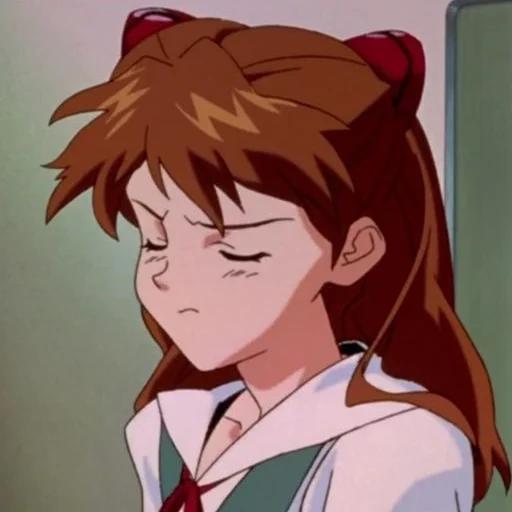 anime cartoon human face