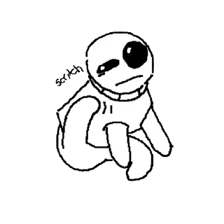 Sticker autistic creature time - 1