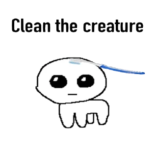 Sticker autistic creature time - 11