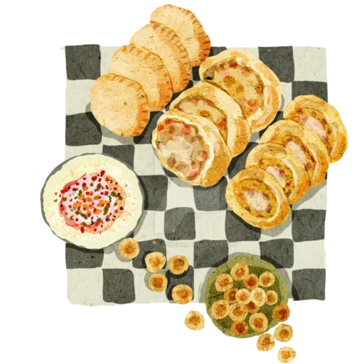 snack fast food baked goods