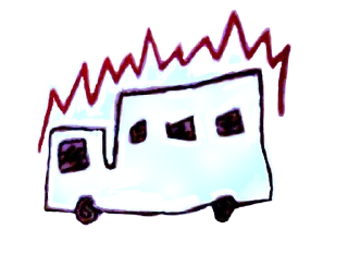 Стикер Горящий автозак - 8