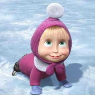 Стикер Маша и медведь - 4