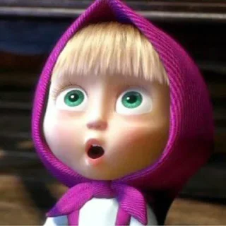 Стикер Маша и медведь - 10