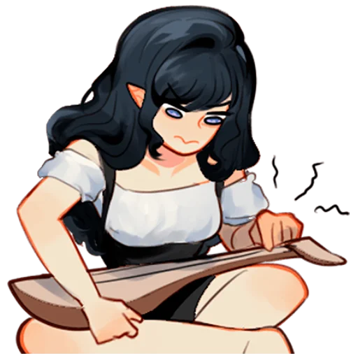 Стикер Аяна @nyasticks - 2