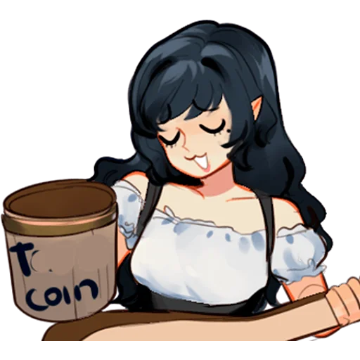 Стикер Аяна @nyasticks - 1