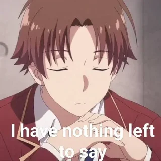 Стикер Ayanokouji pack @Am_Ackerman - 6