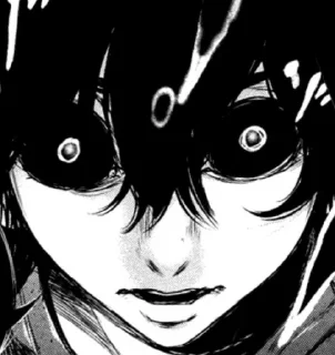 Стикер 霧嶋 絢都 by @tokyoghoulstickers - 3