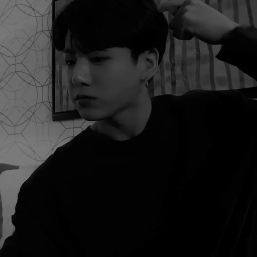 person human face black and white