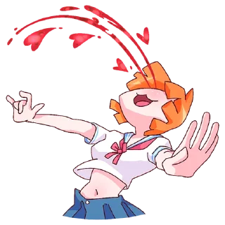 Sticker Айко-тян - Cпизжено с ВК ВАХХАВХАВХАВ - 7