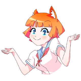 Sticker Айко-тян - Cпизжено с ВК ВАХХАВХАВХАВ - 3