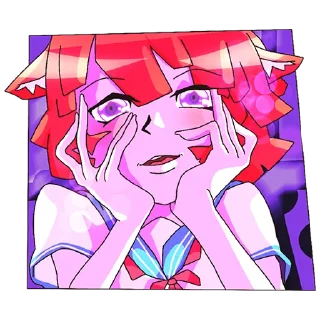 Sticker Айко-тян - Cпизжено с ВК ВАХХАВХАВХАВ - 1