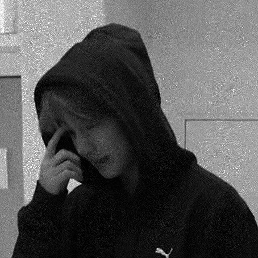 черно-белый Человек человеческое лицо