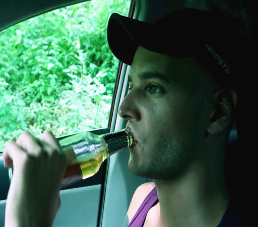 person soft drink human face